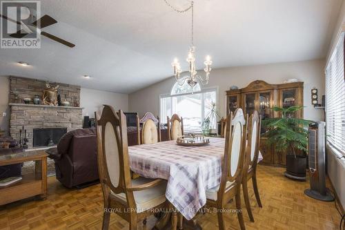 11438 C Loyalist Parkway N, Prince Edward County, ON - Indoor Photo Showing Dining Room With Fireplace