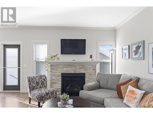 2068 Mallard Drive, Westbank, BC - Indoor Photo Showing Living Room With Fireplace