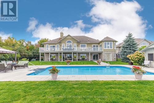 133 Lakeshore Rd E, Blue Mountains, ON - Outdoor With In Ground Pool With Deck Patio Veranda With Backyard