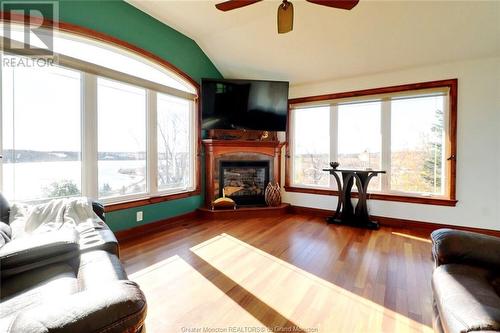 19 Mill Creek Rd, Bouctouche Cove, NB - Indoor Photo Showing Living Room With Fireplace