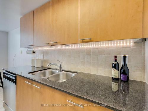 206-350 Red Maple Rd, Richmond Hill, ON - Indoor Photo Showing Kitchen With Double Sink