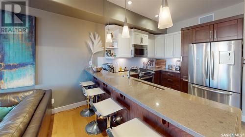 204 1132 College Drive, Saskatoon, SK - Indoor Photo Showing Kitchen With Stainless Steel Kitchen