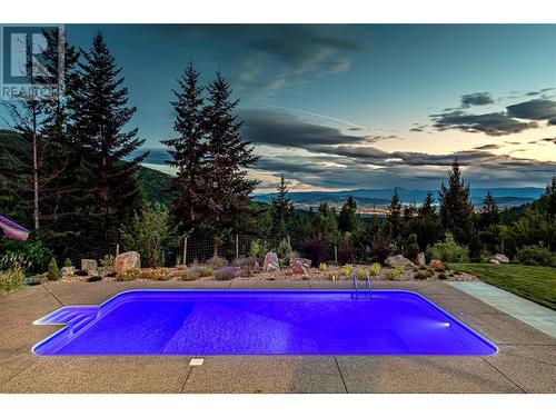 8100/8104 Silver Star Road, Vernon, BC - Outdoor With In Ground Pool With View