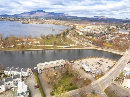 Photo aÃ©rienne - 5-55 Rue Merry S., Magog, QC - Outdoor With Body Of Water With View