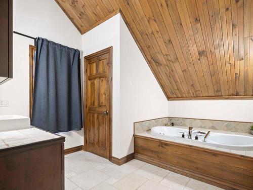 Ensuite bathroom - 132 Ch. Du Domaine-Pépin, Amherst, QC - Indoor Photo Showing Bathroom