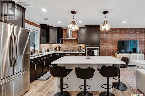 1003 Osler Street, Saskatoon, SK - Indoor Photo Showing Kitchen With Upgraded Kitchen