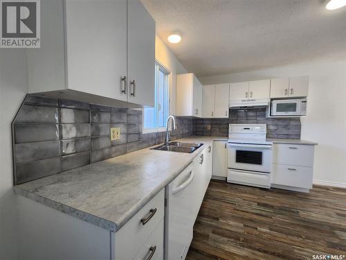 601 Centre Street, Assiniboia, SK - Indoor Photo Showing Kitchen With Double Sink