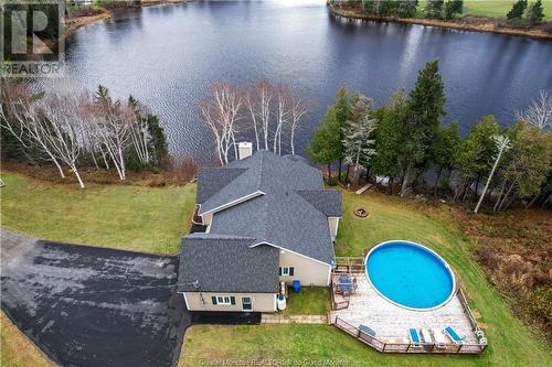 750 Saint-Charles Sud, Saint-Charles, NB - Outdoor With Above Ground Pool With View