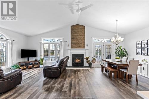 750 Saint-Charles Sud, Saint-Charles, NB - Indoor Photo Showing Living Room With Fireplace