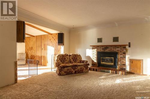 731 Sumner Street, Esterhazy, SK - Indoor Photo Showing Living Room With Fireplace
