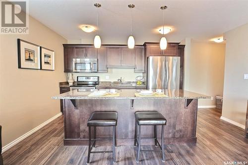3469 Elgaard Drive, Regina, SK - Indoor Photo Showing Kitchen With Stainless Steel Kitchen With Upgraded Kitchen