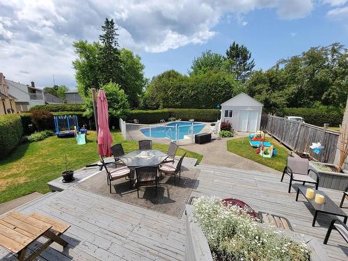 Cour - 125 Rue Cottingham, Lachute, QC - Outdoor With In Ground Pool With Deck Patio Veranda With Backyard