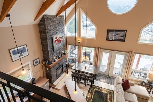 8550 Beach Street, Balfour, BC - Indoor With Fireplace