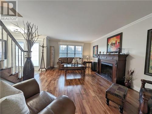 2010 Wellington Avenue, Bathurst, NB - Indoor Photo Showing Living Room With Fireplace