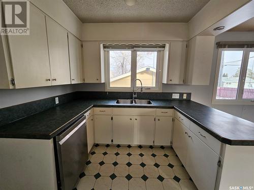 121 Allen Drive, Swift Current, SK - Indoor Photo Showing Kitchen With Double Sink