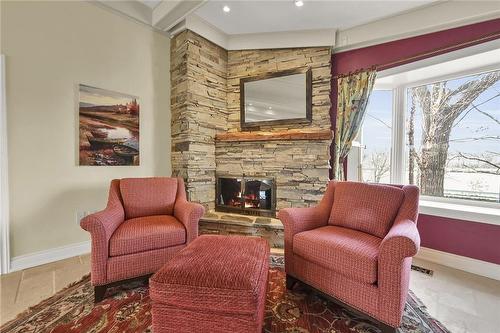 2096 #54 Highway, Caledonia, ON - Indoor Photo Showing Living Room With Fireplace