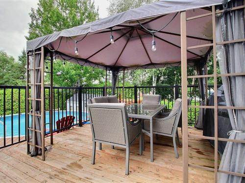 Balcon - 3649Z  - 3653Z Rue De L'Indiana, Sherbrooke (Brompton/Rock Forest/Saint-Élie/Deauville), QC - Outdoor With Above Ground Pool With Deck Patio Veranda With Exterior