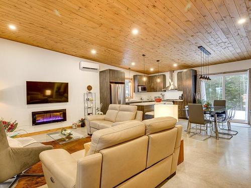 Living room - Ch. Du Golf, Sainte-Lucie-Des-Laurentides, QC - Indoor Photo Showing Living Room With Fireplace