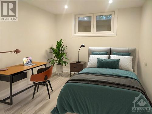 Basement Apartment Bedroom #1 of 2 - 658 O'Connor Street, Ottawa, ON - Indoor Photo Showing Bedroom