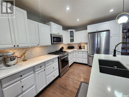 219 Rye Street, Yellow Grass, SK - Indoor Photo Showing Kitchen With Stainless Steel Kitchen With Double Sink