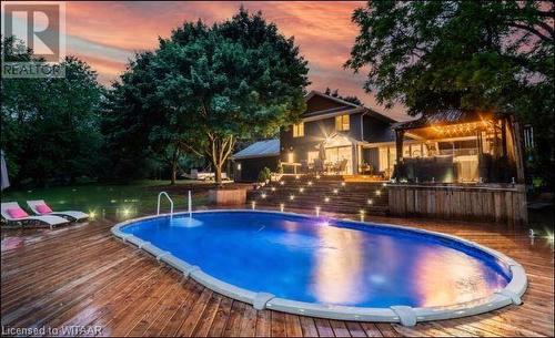 Pool - 684760 2 Highway, Woodstock, ON - Outdoor With Above Ground Pool With Deck Patio Veranda