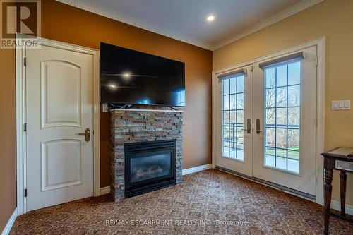 1045 Lower Lions Club Rd, Hamilton, ON - Indoor With Fireplace