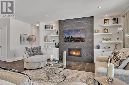 1 Nipigon St, Kawartha Lakes, ON - Indoor Photo Showing Living Room With Fireplace
