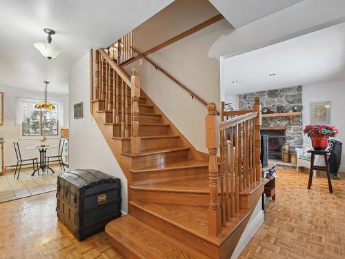 Staircase - 74 12E Avenue, Deux-Montagnes, QC - Indoor With Fireplace