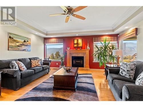 2700 25 Street Ne, Salmon Arm, BC - Indoor Photo Showing Living Room With Fireplace