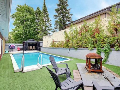Cour - 1169  - 1171B 2E Rue, Val-D'Or, QC - Outdoor With In Ground Pool With Backyard