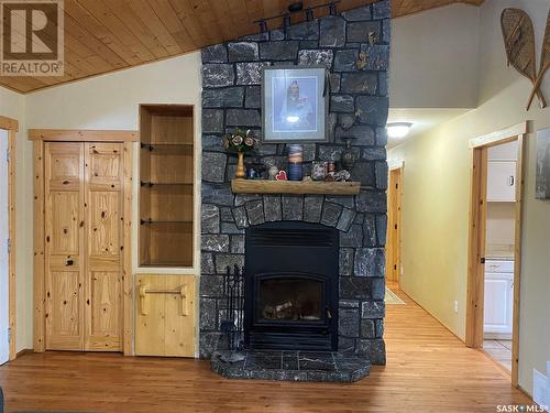 1511 Minayik Crescent, Lac La Ronge, SK - Indoor Photo Showing Other Room With Fireplace
