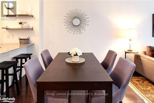#207 -4 Brandy Lane, Collingwood, ON - Indoor Photo Showing Dining Room
