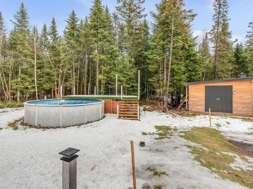 Backyard - 2848 Boul. Talbot, Stoneham-Et-Tewkesbury, QC - Outdoor With Above Ground Pool With Backyard
