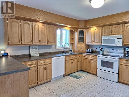 134 Islandview Road, Mainland, NL - Indoor Photo Showing Kitchen With Double Sink