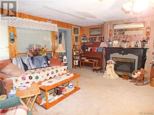 29 Sipprell Road, Greenfield, NB - Indoor Photo Showing Living Room With Fireplace