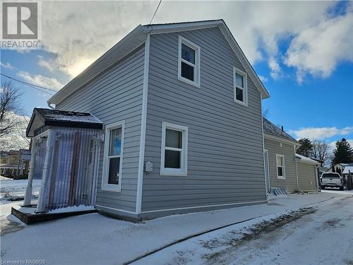 Main Street location, narrow but deep lot! - 242 Queen Street S, Paisley, ON - Outdoor With Exterior