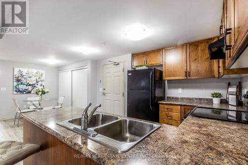 #206 -67 Kingsbury Sq, Guelph, ON - Indoor Photo Showing Kitchen With Double Sink