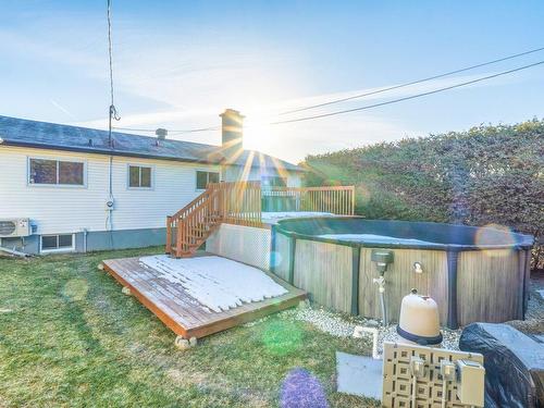 ExtÃ©rieur - 915 Rue Langevin, Sherbrooke (Fleurimont), QC - Outdoor With Above Ground Pool