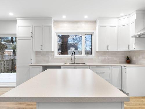 Kitchen - 1520 Av. Ste-Croix, Montréal (Saint-Laurent), QC - Indoor Photo Showing Kitchen With Double Sink With Upgraded Kitchen