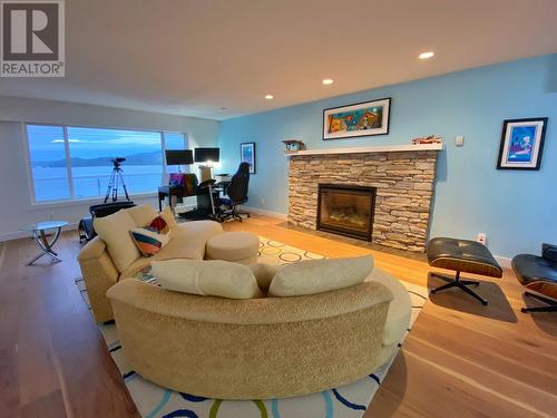 1827 Graham Avenue, Prince Rupert, BC - Indoor Photo Showing Living Room With Fireplace