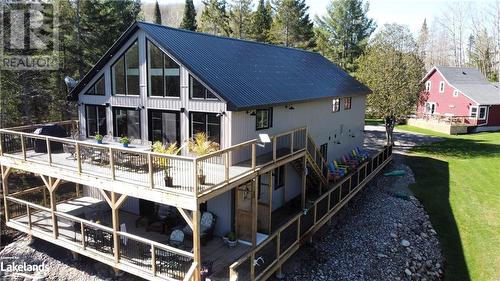 Pernament 40' x 35' - Party Deck screwpiled to lake bottom - 7369 Hwy 534, Restoule, ON - Outdoor With Body Of Water With Deck Patio Veranda