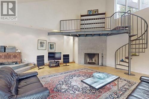 7 Alderbrook Dr, Toronto, ON - Indoor Photo Showing Living Room With Fireplace