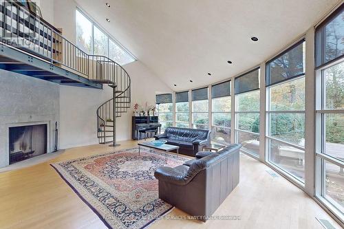 7 Alderbrook Dr, Toronto, ON - Indoor Photo Showing Other Room With Fireplace