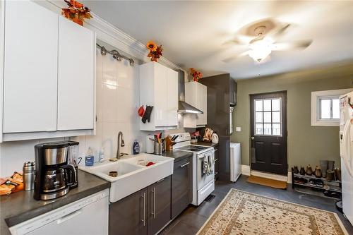 167 James Street N, Hamilton, ON - Indoor Photo Showing Kitchen With Double Sink
