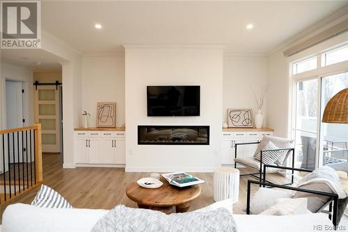 37 Mallard Lane, Coal Creek, NB - Indoor Photo Showing Living Room With Fireplace