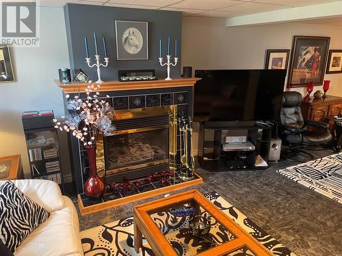 12 Adams Avenue, Bishop'S Falls, NL - Indoor Photo Showing Living Room With Fireplace