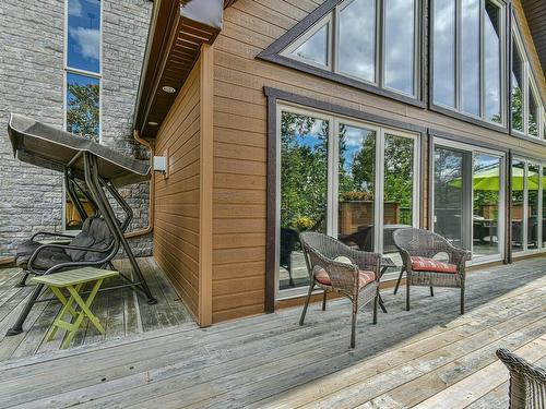Terrasse - 1286 Mtée Gagnon, Val-David, QC - Outdoor With Deck Patio Veranda With Exterior