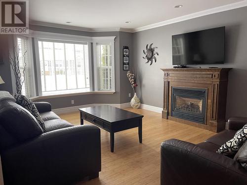 9 Williams Place, Gander, NL - Indoor Photo Showing Living Room With Fireplace