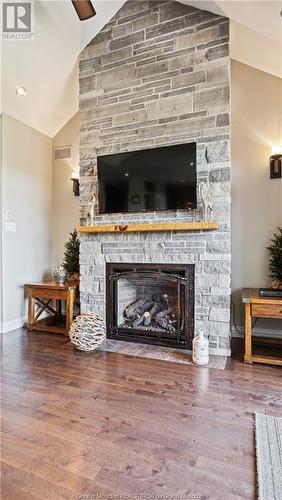 5543 Des Erables, Rogersville, NB - Indoor Photo Showing Living Room With Fireplace