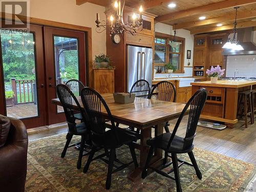 918183 Portage Bay Rd, Coleman Township, ON - Indoor Photo Showing Dining Room
